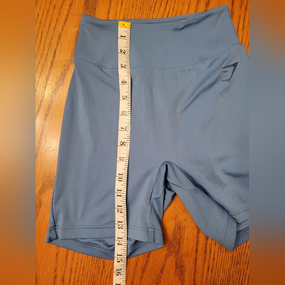 Gymshark Power Original Tight Shorts in Coastal Blue Size Small - Picture 7 of 7